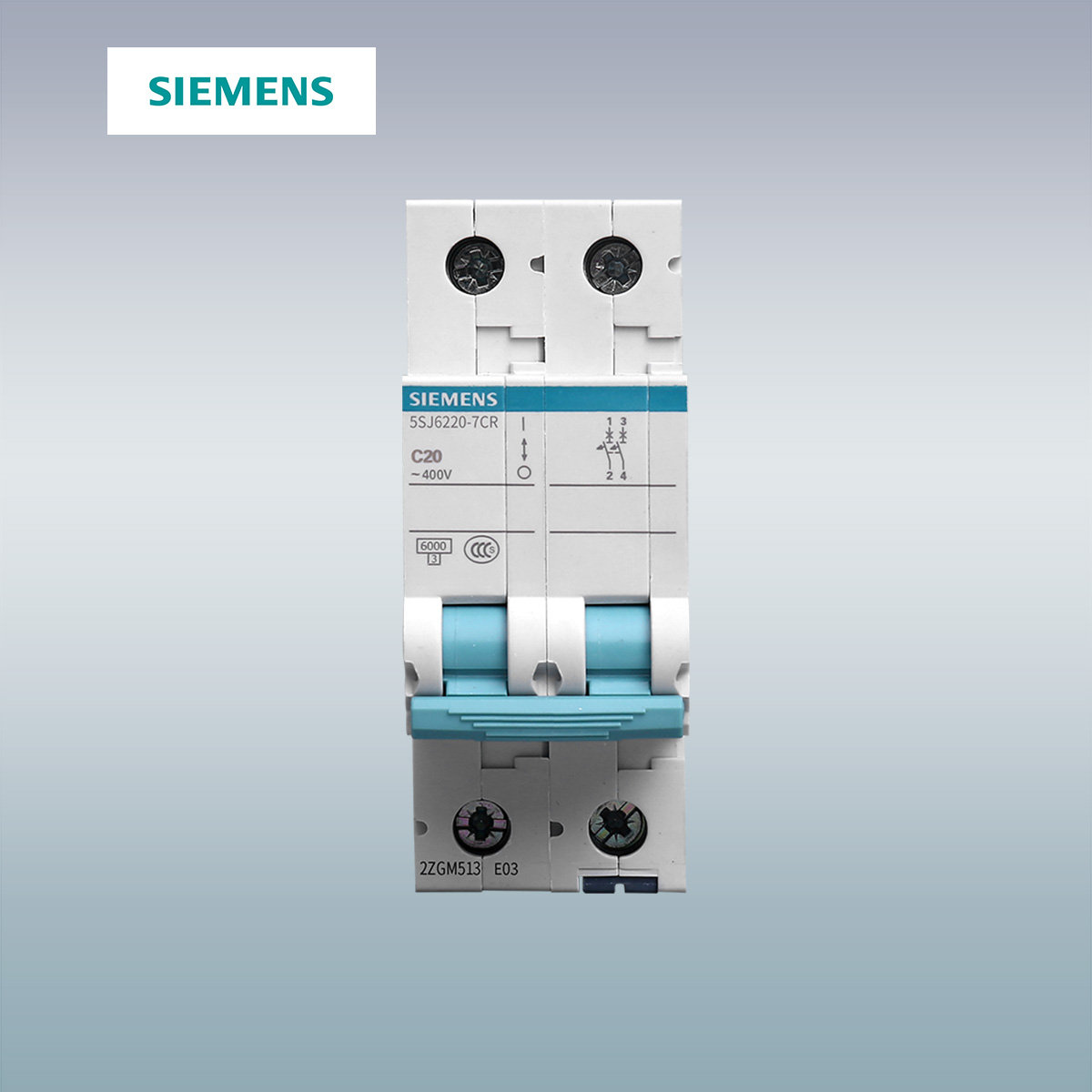 西门子空气开关家用断路器绿色环保2P20A总开官方旗舰店