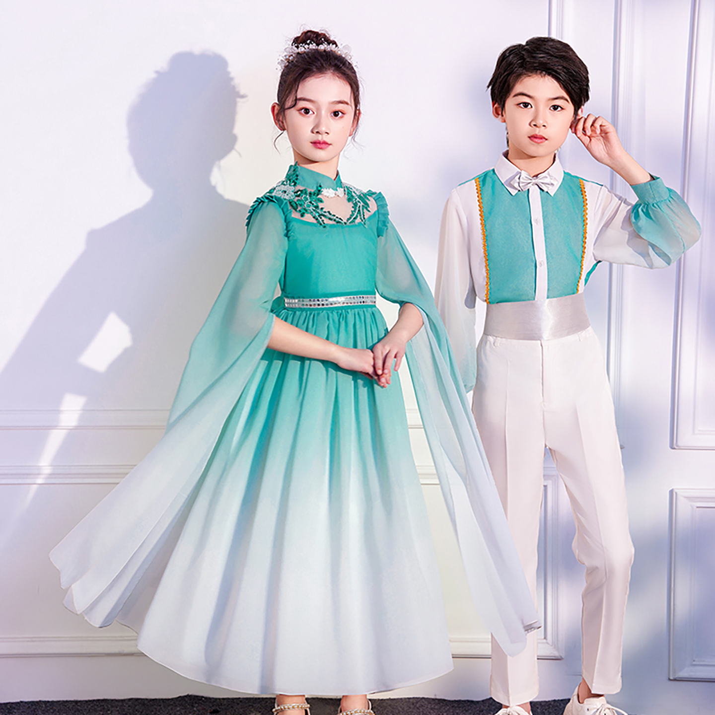 元旦儿童中国风大合唱演出服