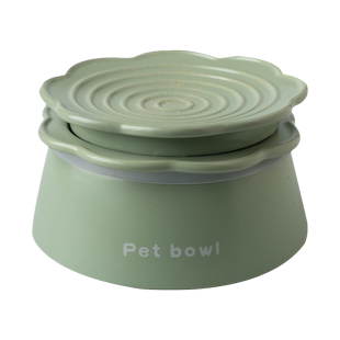 陶瓷猫碗宠物碗粮碗罐头餐盘水碗组合套装防打翻猫狗食盆宠物用品