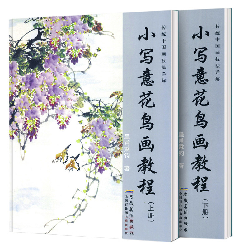 小写意花鸟画教程国画入门基础教程书传统水墨画技法详解皇甫秉钧著美术绘画教材初学国画书入门教材国画书籍动物禽鸟牡丹花画法