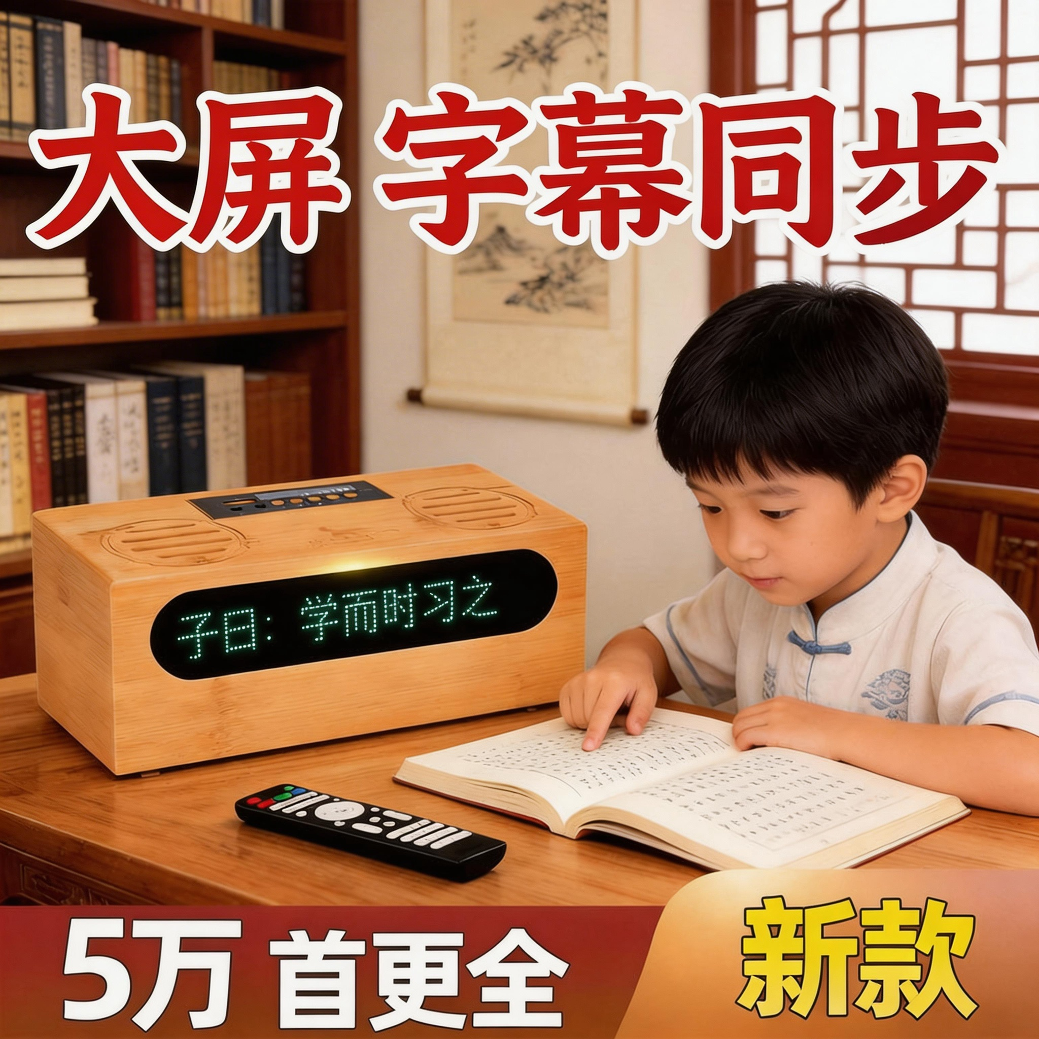 博文天才国学机 蓝牙国学经典听读机英语早教点读机学习机早教机