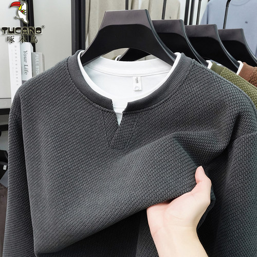 啄木鸟男士休闲潮流休闲打底卫衣