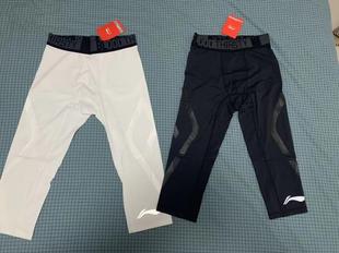 训练休闲健身 男子篮球七分运动紧身裤 正品 李宁CBA球员赞助版