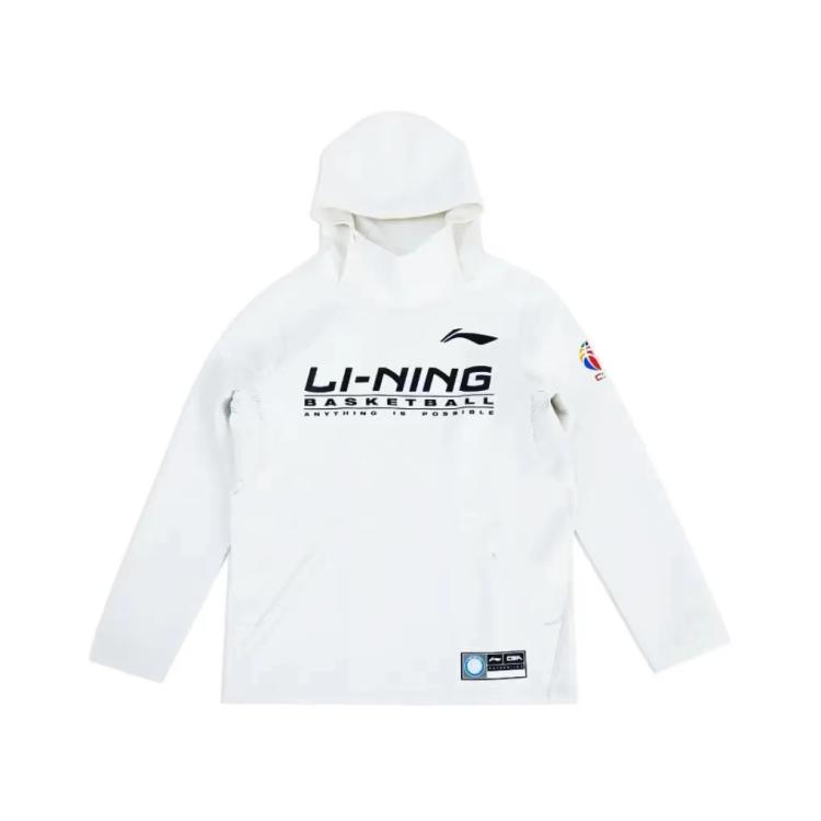 李宁CBA男子篮球套头长袖卫衣