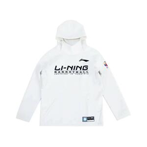 李宁男士新款CBA专业篮球系列套头长袖连帽运动卫衣AWDRB63