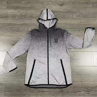 李宁CBA男子篮球出场比赛服上衣透气运动休闲开衫 连帽拉链卫衣秋