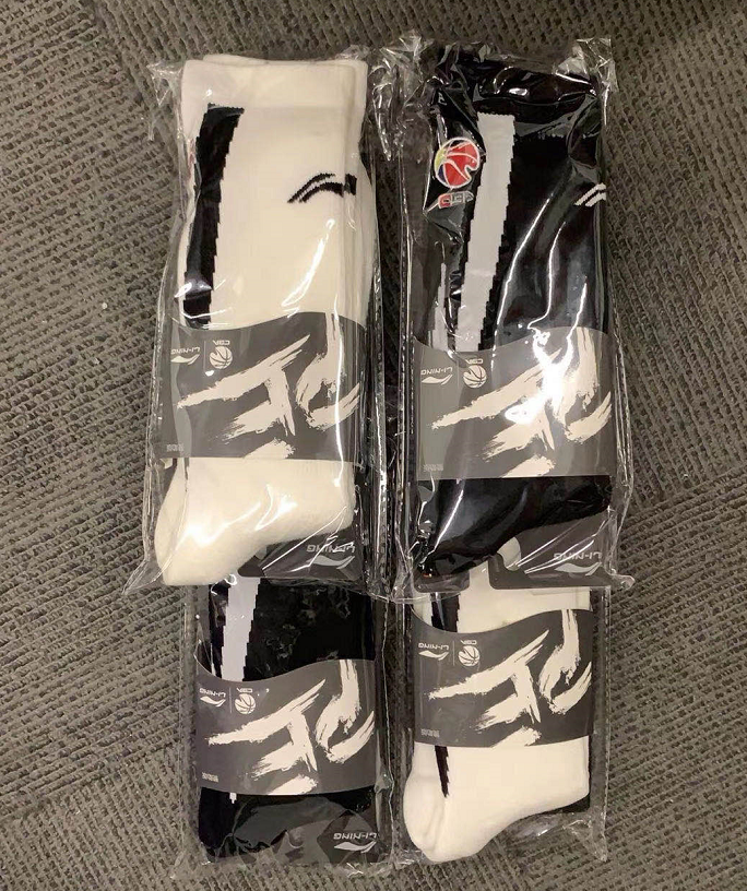 李宁cba赞助球员pe专业篮球袜毛巾底 缓震 防滑 透气 高弹awlp241