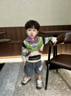 现26年秋日单原单巴斯光年胡迪连帽卫衣拉链外套男女宝宝可爱洋气