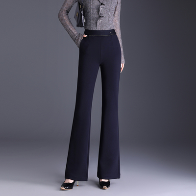 2025新款微喇叭裤女春秋百搭显瘦垂感裤子高腰女士宽松休闲裤裤子