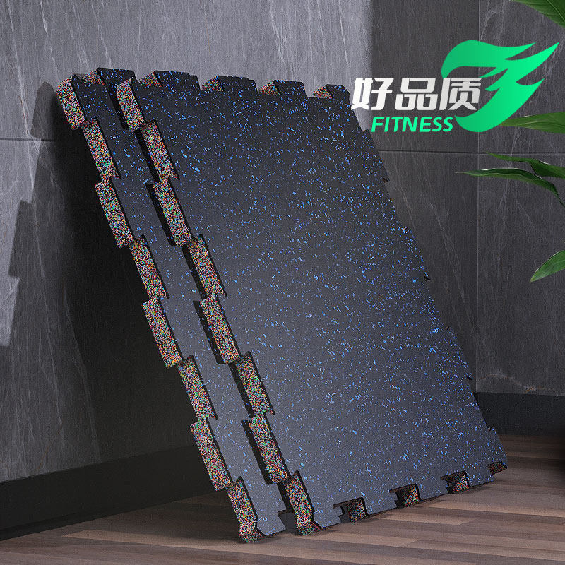 创思维健身房拼接橡胶地垫杠铃哑铃减震力量区缓冲地板运动地垫
