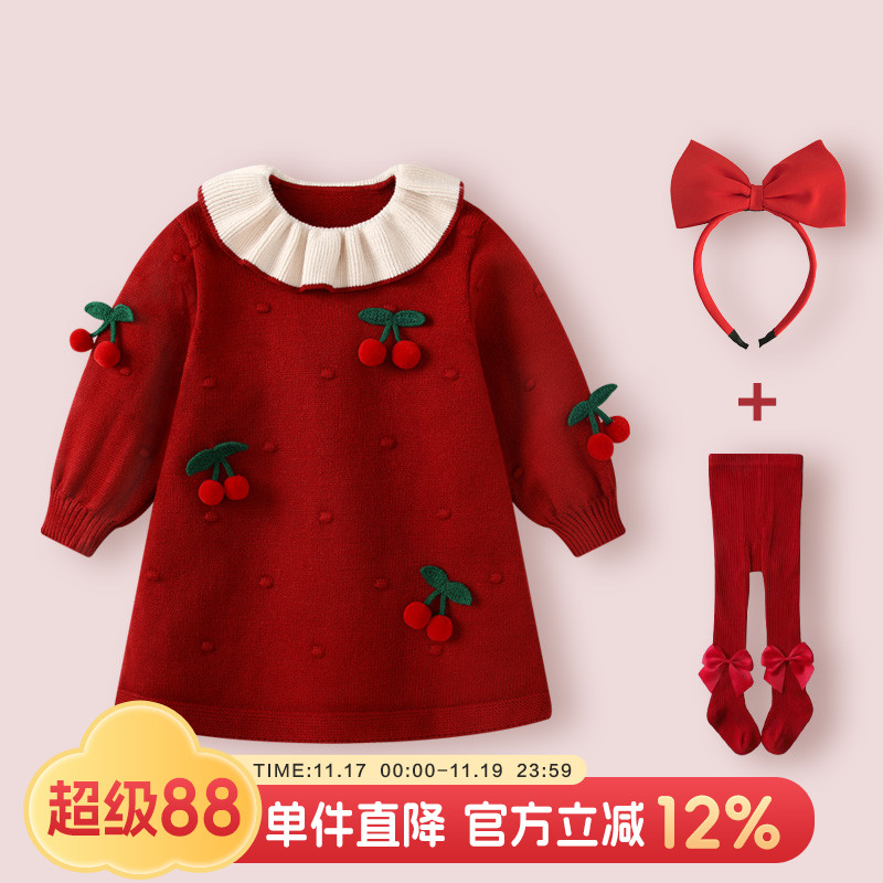 女童连衣裙女宝宝周岁礼服裙子