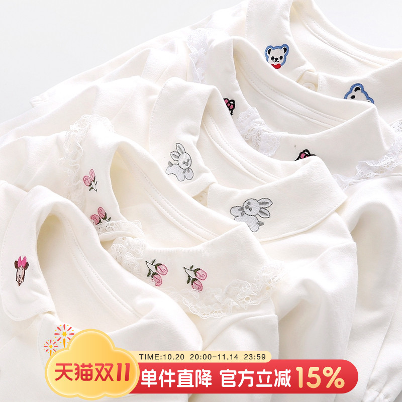 婴儿打底衫女宝宝衬衫女童衬衣