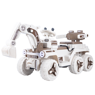 儿童挖掘机玩具车可坐人玩具女男孩遥控电动挖土机可坐工程车勾机