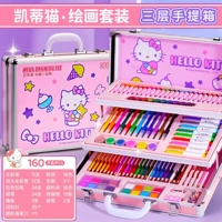 Hello Kitty [160 штук] трехслойный роскошный набор для рисования