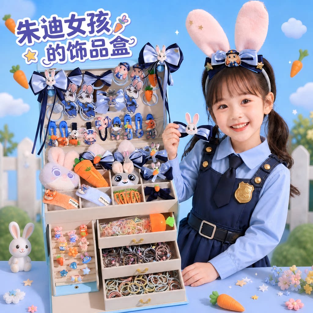 【女孩的礼物】朱迪发饰礼盒套装