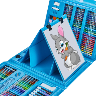 水彩笔套装儿童画画工具绘画水溶性彩色笔可水洗幼儿园画笔文具礼盒小学生学习美术用品男孩生日礼物创意礼品