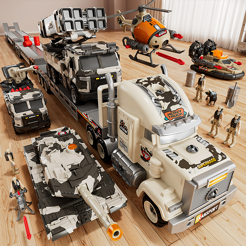 军事导弹汽车套装！大礼盒包装