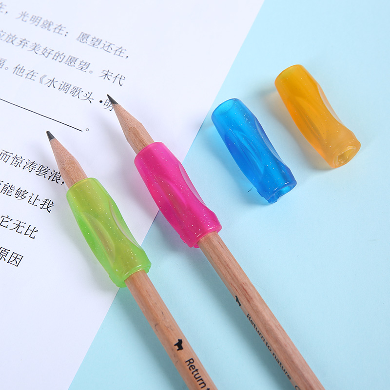 得力握笔器69356防滑型正姿握笔护套笔套 矫正握笔姿势铅笔保护套 学生握笔套