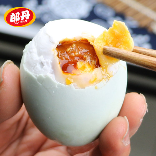 买1赠1正宗邮丹高邮咸鸭蛋65g*5枚装熟咸蛋特产农场红心流油 - 封面