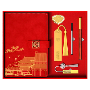 马年台历定制商务台历套装礼盒年会礼品订做2026年高档木质台历记事本中国红套装批发企业挂历设计广告印logo