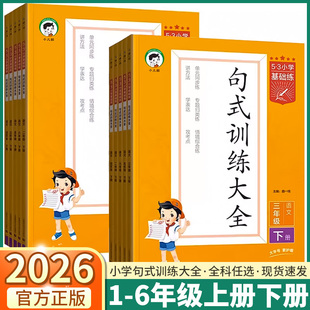 2026版53基础练句式训练大全小学一年级上二年级三年级四年级五年级六年级全一册上册下册语文阅读理解专项训练5.3五三同步练习册