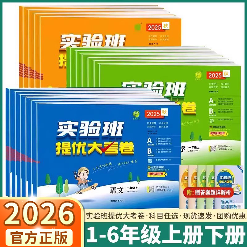 2026新版小学实验班提优大考卷