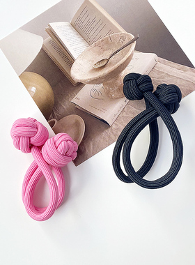 2023新款发圈高马尾橡皮筋扎头打结皮套女头绳高弹力加粗发绳头饰