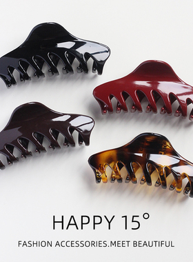 韩国秋冬新款抓夹女高级感发夹后脑勺发卡大号鲨鱼夹子头饰盘头发