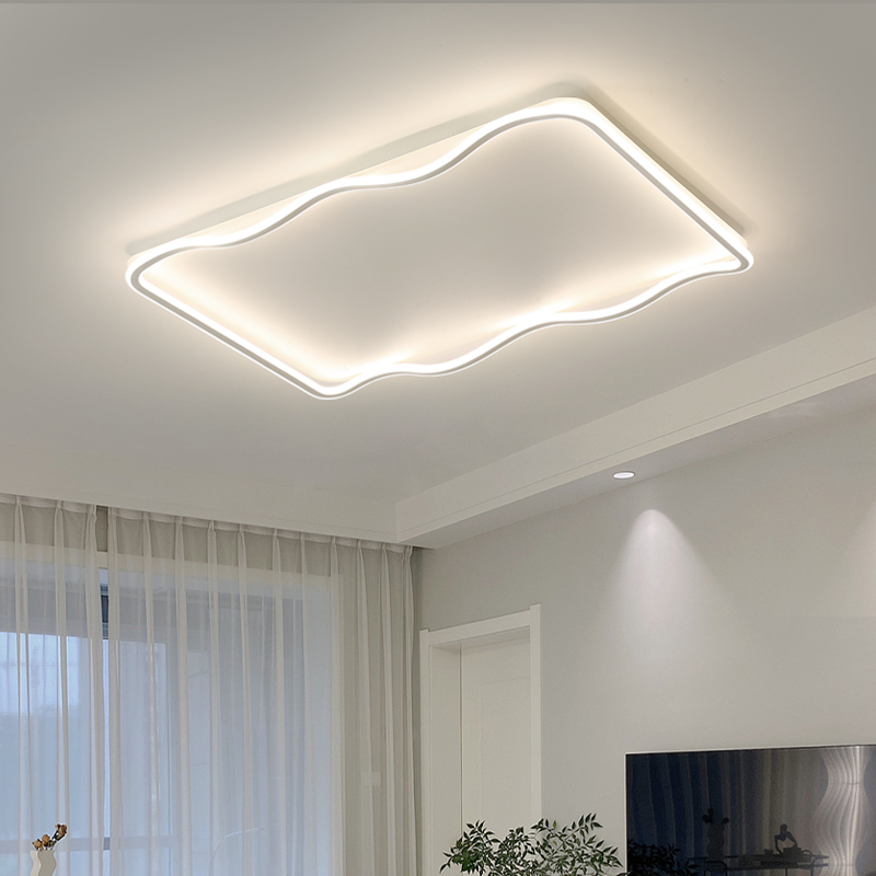 轻奢新款北欧长方形极简吸顶灯