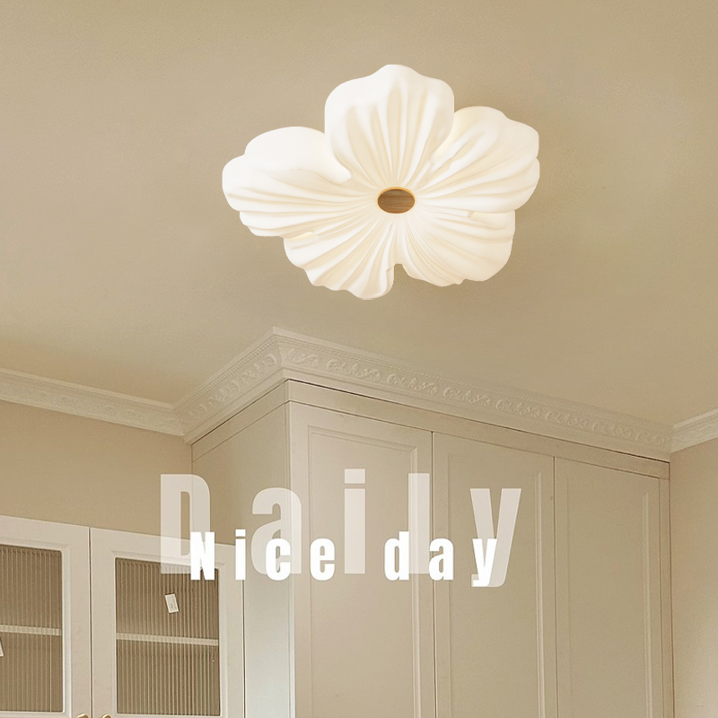 铭琢全光谱奶油自然风卧室灯