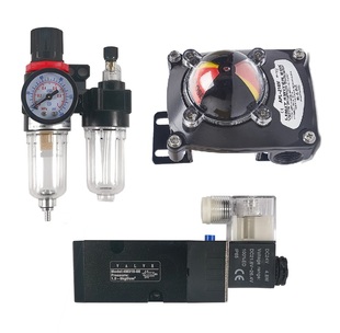 气动执行器三联件气缸电磁阀信号反馈油水分离器回信器过滤器