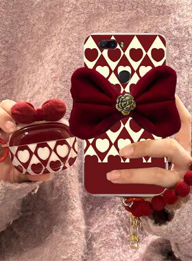 适用努比亚Z17手机壳NX563J创意透明菱形爱心格子z17蝴蝶结女ins风手链透明学院风新年硅胶可爱防摔保护套潮