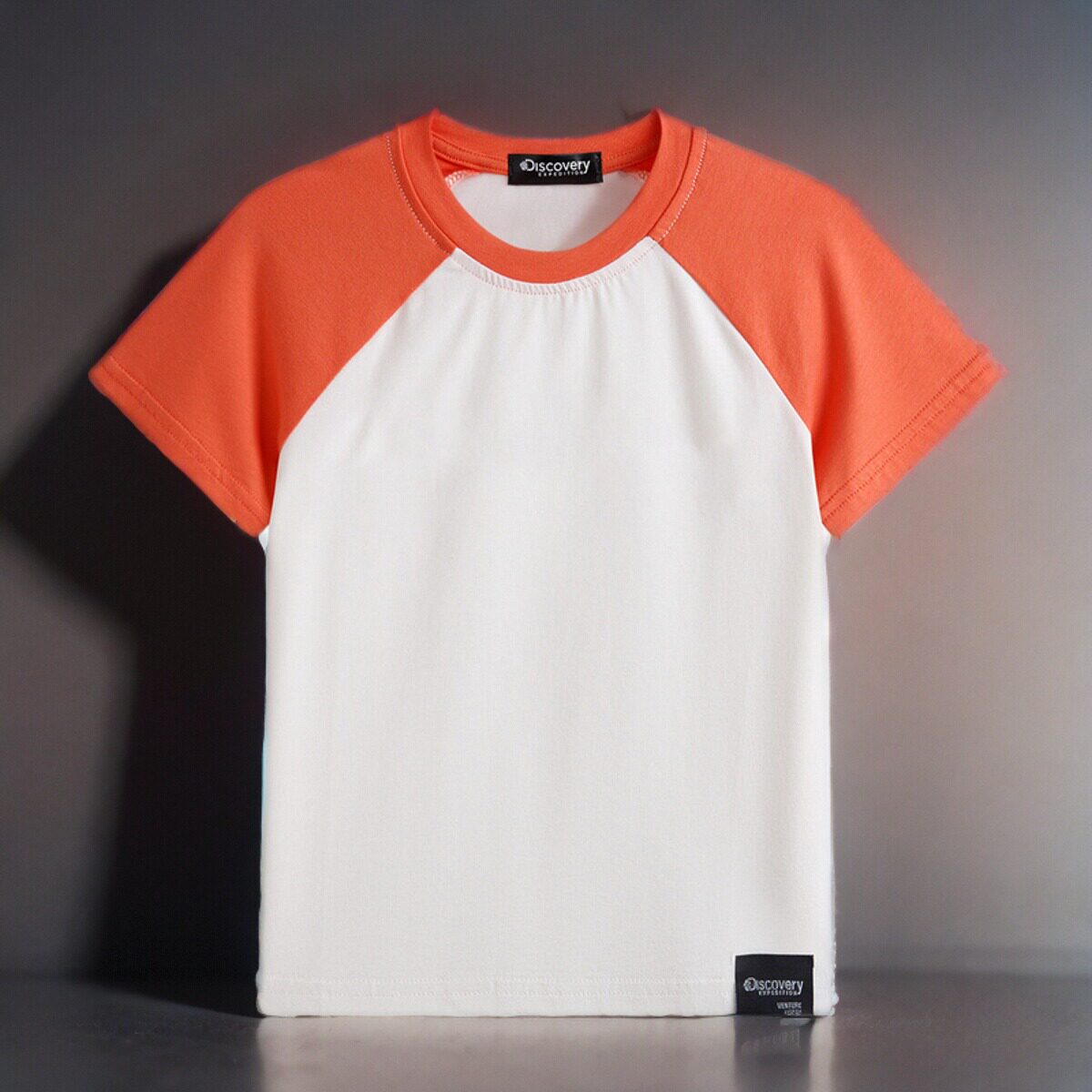 换季清仓儿童短袖T恤A类男童女童时尚插肩纯棉百搭款夏秋季上衣