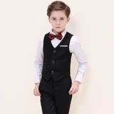 Платье, детский наряд для музыкальных выступлений для мальчиков, костюм мальчика цветочника, жилет, комплект, благородный крой