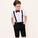 Платье, детский наряд для музыкальных выступлений для мальчиков, костюм мальчика цветочника, жилет, комплект, благородный крой