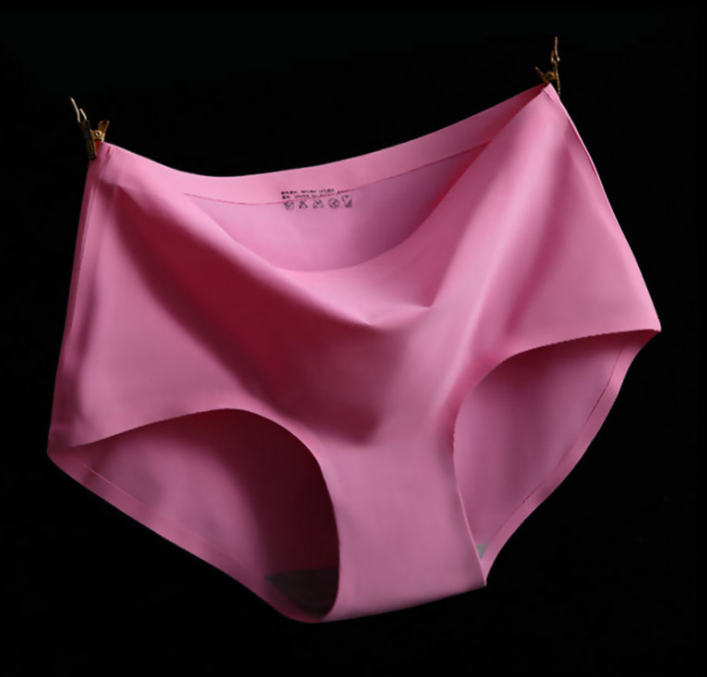 Womens Seamless Stretch Underwear Ladies Ice Silk Panties