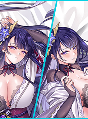 原神Project 雷电将军等身抱枕 Raiden Shogun影 动漫二次元枕套