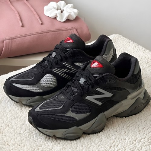 New Balance NB 9060 低帮 儿童休闲鞋 黑灰色 青少年GC9060BK
