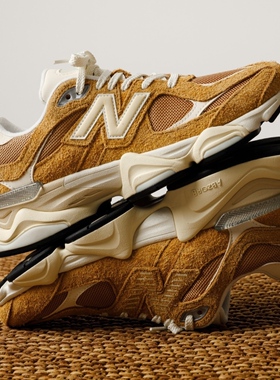 New Balance NB 9060 柔软舒适低帮跑步鞋 男女同款 绿米U9060HMT