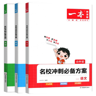 2025新版一本名校冲刺必备方案 小升初语文数学英语人教版小学六年级升学考试知识大集结 小学专项训练真题卷系统总复习资料一本通