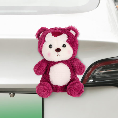 爱玛爱朵qb33电动车装饰品公仔卫士ab51车尾毛绒玩偶挂件配件摆件