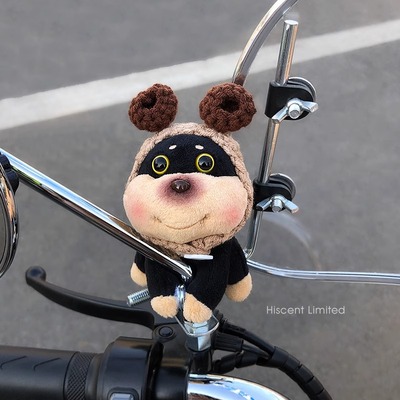 小牛f100电动车后视镜装饰品公仔f200毛绒玩偶挂件小配件摆件配饰