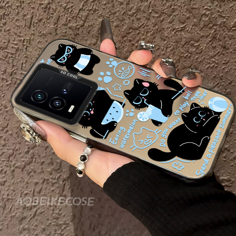 适用于vivoiqoo10幽喵彩银硬壳