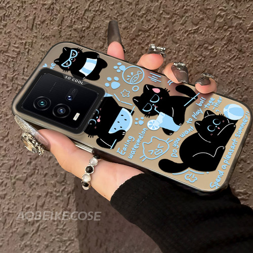 适用于vivoiqoo10幽喵彩银硬壳