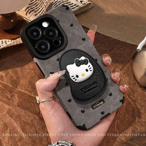 适用于苹果16贴皮磨砂毛绒手机壳