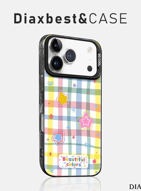 适用opporeno14手机壳新款格子星星Reno13pro高级手链RENO12磨砂彩银remo11PRO+防摔10por全包9/8/7女6/5k硬