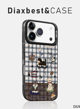 适用opporeno14手机壳新款复古小狗Reno13pro高级手链RENO12磨砂彩银remo11PRO+防摔10por全包9/8/7女6/5k硬