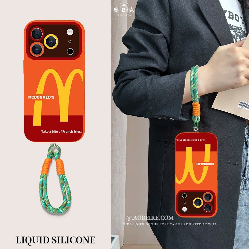 创意M记适用iphone17手机壳新款苹果17promax大视窗带挂绳17air全包镜头防摔17PRO软硅胶por高级感女保护套,3C数码配件,手机保护套/壳,淘宝优惠券,粉丝福利购,淘宝优惠卷