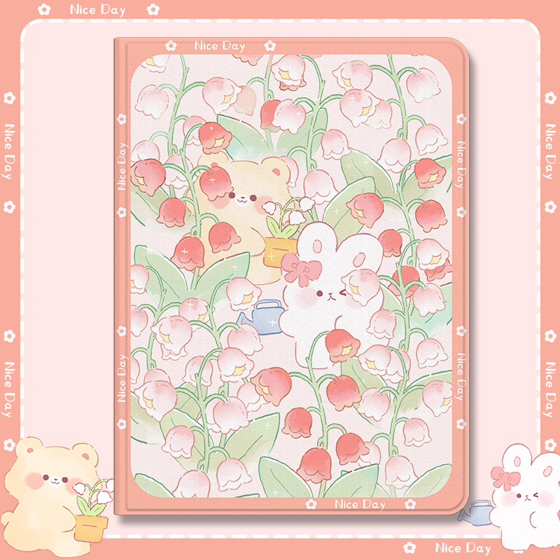 适用华为平板保护套防摔蚕丝纹