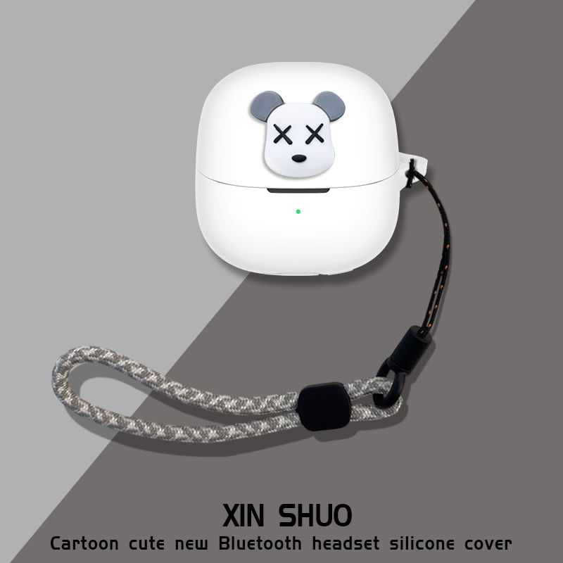 适用于Libratone小鸟耳机AIR SE耳机充电仓盒保护套卡通动漫软壳小鸟耳机air se耳机保护套连体式防摔创意绳